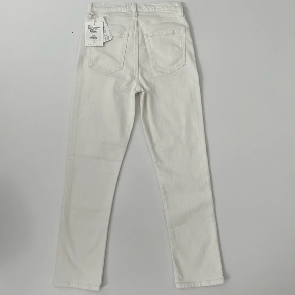 Etica Finn Slim Straight Ankle Vintage White Jeans Size 26 - Picture 5 of 10